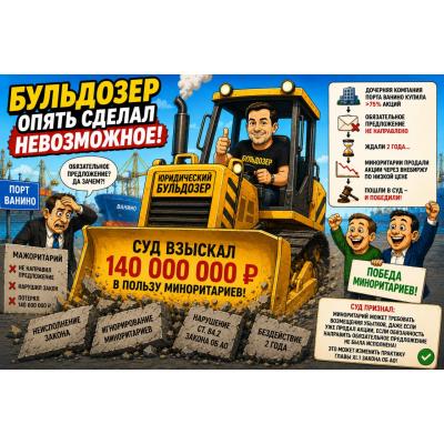 Новости порта Ванино. Бульдозер опять сделал невозможное! - Миноритарий в суде