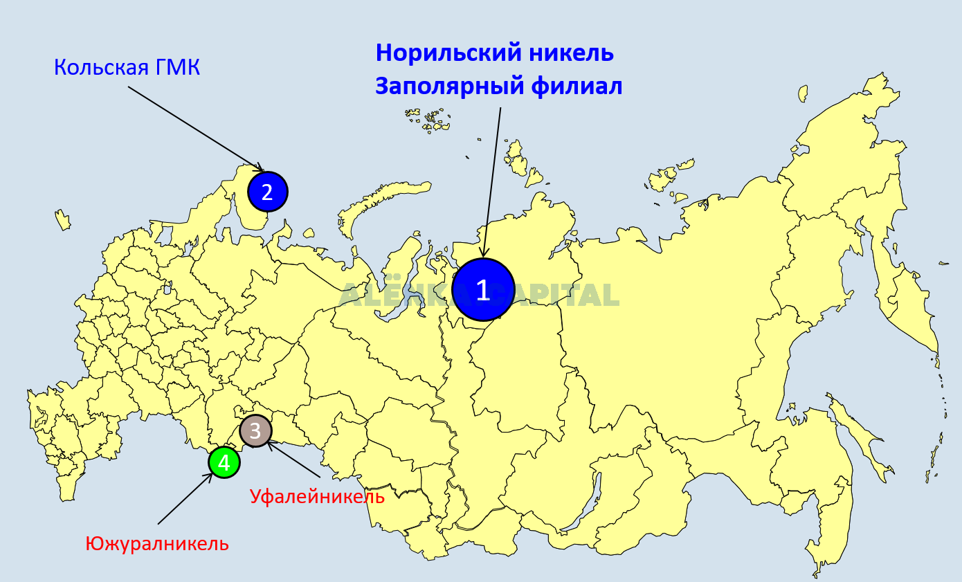 Норникель норильск карта